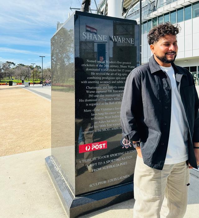 Kuldeep Yadav Pays Tribute to Shane Warne at MCG, Shares Fond Memories of His Idol