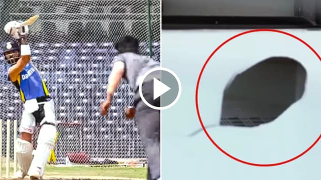 [WATCH] : Virat Kohli's Power-Packed Shot Breaks Chepauk Wall During Practice Session