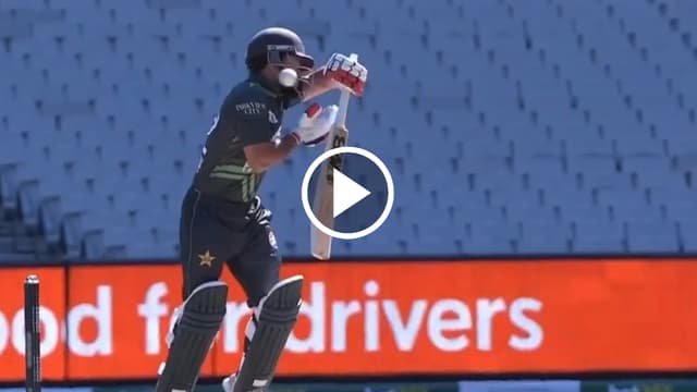 WATCH : Kamran Ghulam's Steve Smith Taunt Backfires as Pat Cummins Delivers Unplayable Ball AUSVPAK