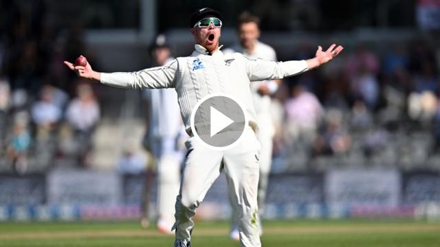 [WATCH] Glenn Phillips' Spectacular One-Handed Catch Dismisses Ollie Pope in 1st Test