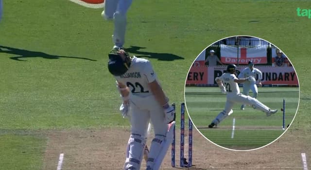 WATCH: Kane Williamson’s Unfortunate Dismissal Goes Viral as New Zealand Struggles on Day 1 of the Third Test