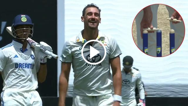 [Watch] Yashasvi Jaiswal Engages in Heated Face-Off with Mitchell Starc Over Bail-Switching Incident AUSvsIND BGT 2024-25
