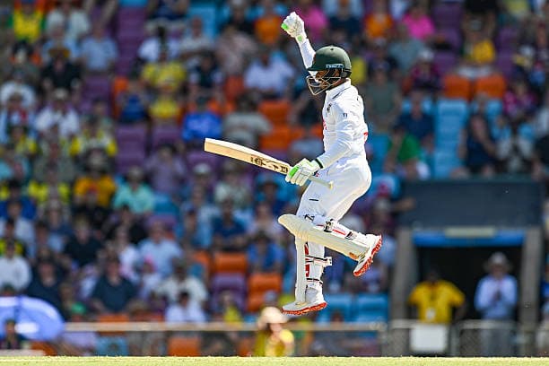 Tanzid's celebration ©Getty