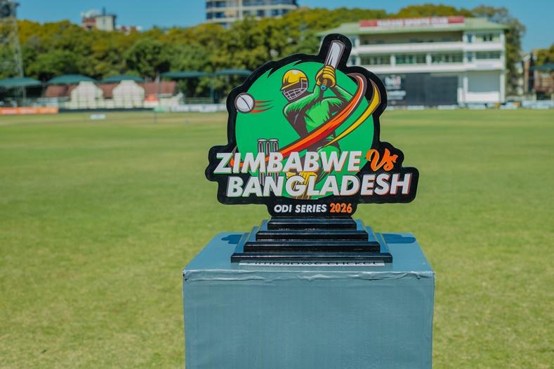The trophy for Zimbabwe-Bangladesh ODI series ©ZC