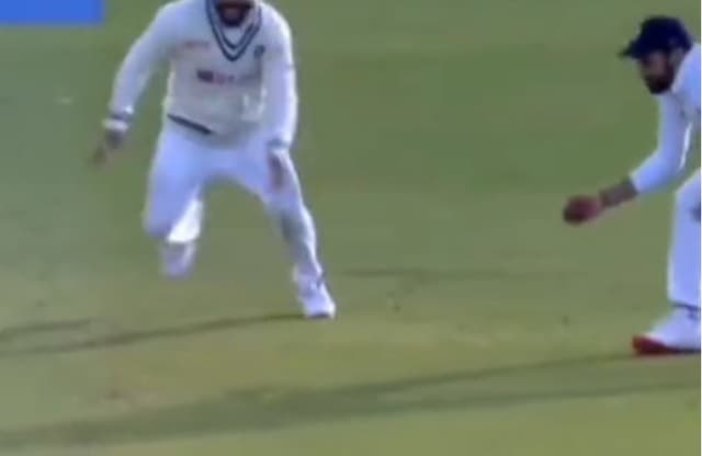 Watch: Rohit Sharma takes a one-handed scorcher at slip