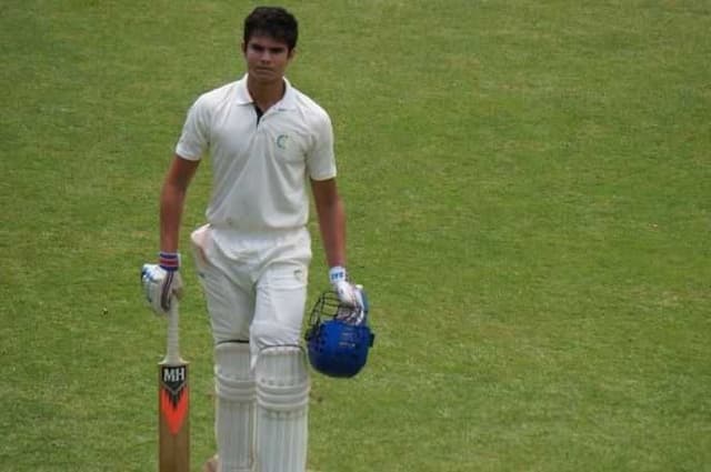 Arjun Tendulkar hits century on Ranji Trophy debut, emulates his dad Sachin 