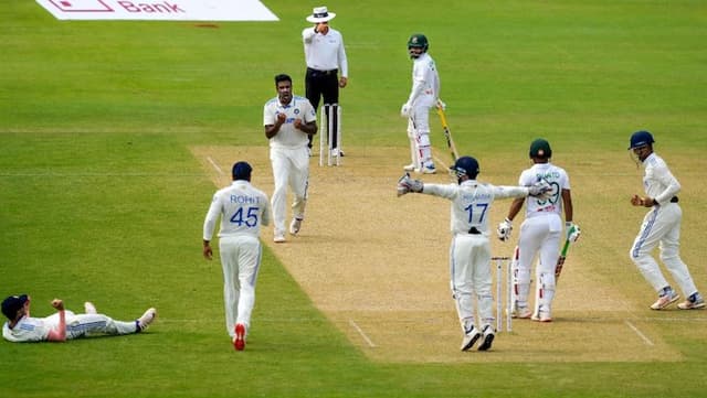 Pant's tactical advice helps Ashwin dismiss Bangladesh captain Shanto in Kanpur Test