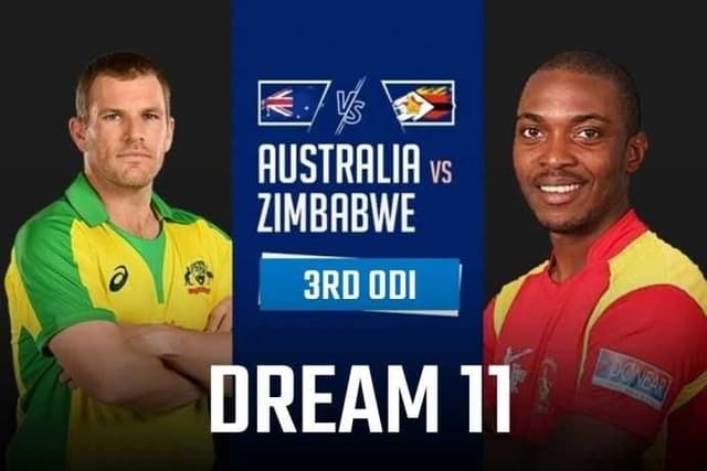 Australia vs Zimbabwe, 3rd ODI, Dream 11 Prediction, Fantasy Cricket