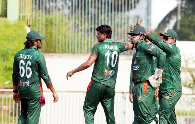 Nasum Shines but Bangladesh A fall in final game against New Zealand A