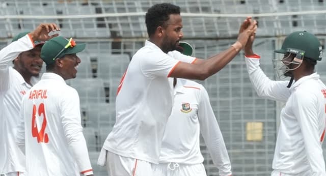 Bangladesh Emerging in command after South Africa struggle in Mirpur