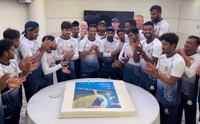 Bangladesh team celebrate opening of mighty Padma Bridge amidst St Lucia Test