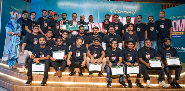 BDCricTime hits 10 million followers, BCB president attends in celebration