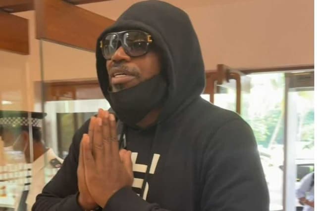 Gayle arrives to play for Gujarat Giants in Legends League cricket