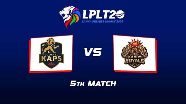 Colombo Kaps vs Kandy Royals LPL 2026 Match 5, Dream 11 Prediction, Fantasy Cricket