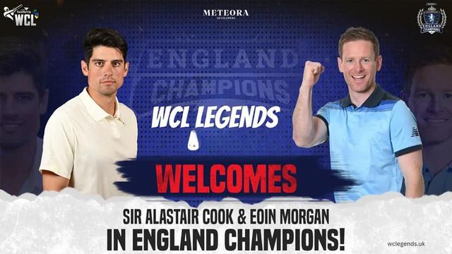 Morgan, Alastair Cook and Moeen Ali to Play for England Champions into WCL 2025