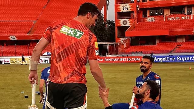 You are too good Pat: Kohli's heartfelt gesture towards Cummins before SRH vs RCB clash