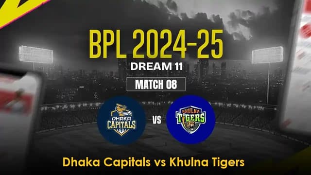 Dhaka Capitals vs Khulna Tigers BPL 2024-25 Match 8, Dream 11 Prediction, Fantasy Cricket