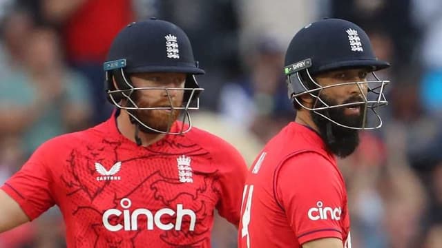 Bairstow, Moeen give England win in high-scoring first T20I