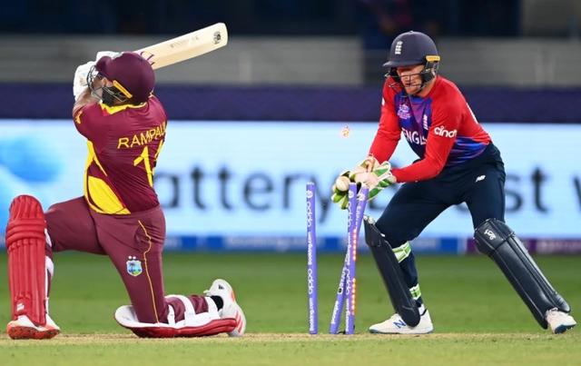West Indies dismissed for 55 as they lose to England for the first time in T20 World Cup