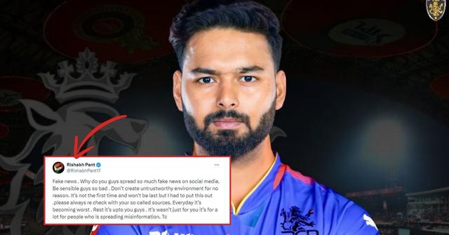 Fake News: Rishabh Pant Denies Rumors of IPL 2025 Trade to RCB, Slams Social Media for Fake News