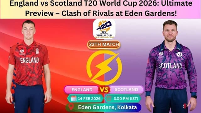 England vs Scotland ICC WCT20 2026 Match 23, Dream 11 Prediction, Fantasy Cricket