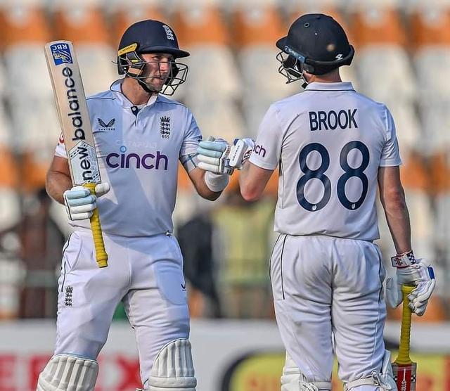 Root-Brook smash unbeaten hundreds to make a picture perfect day for England in Multan 