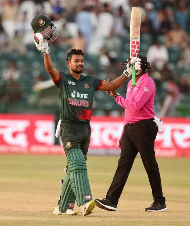 Shanto's valiant fifty propels Bangladesh to 171 