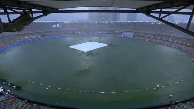 Relentless rain enforces early stumps of the opening day of Gabba Test 