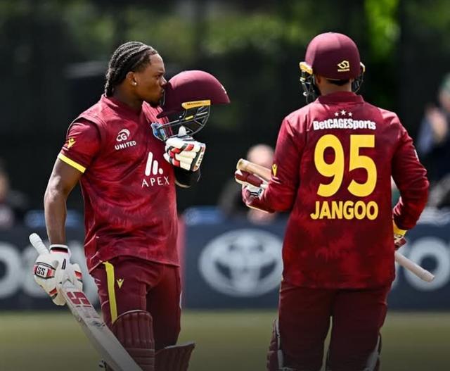 Keacy Carty hammers incredible 170 as West Indies crush Ireland to equalise the ODI series