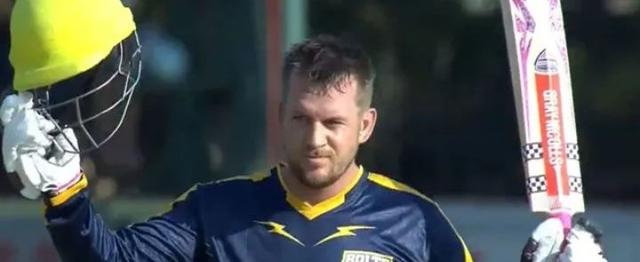 George Munsey smashes the first-ever hundred in the Zim Afro T10 League 