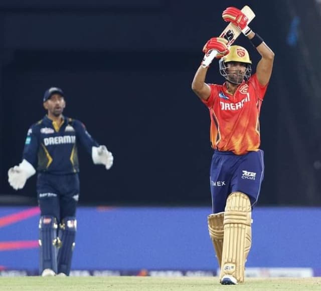 Shashank Singh pulls off a heist for Punjab Kings against Gujrat Titans 