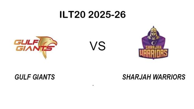 Gulf Giants vs Sharjah Warriors ILT20 2025-26 Match 10,  Dream 11 Prediction, Fantasy Cricket