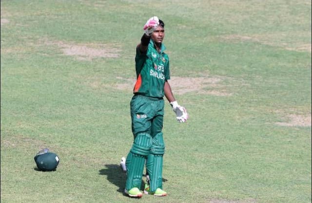 Azizul Hakim's all-round brilliance helps Bangladesh reach to semifinal 