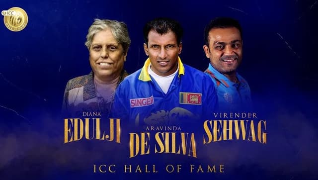 Virender Sehwag, Diana Edulji, Aravinda de Silva inducted into ICC Hall of Fame