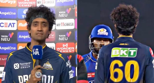 Hardik Pandya vs Sai Kishore: Fiery Staredown During MI vs GT IPL 2025 Match