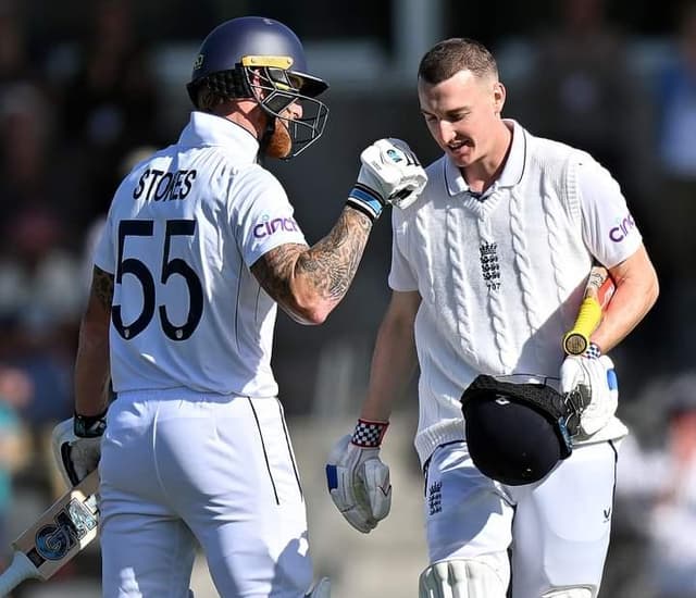 Harry Brook's magnificent 132* put England to the driver's seat at Hagley Oval 