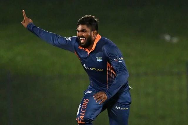 Wanindu Hasaranga becomes first player to take hat-trick in LPL