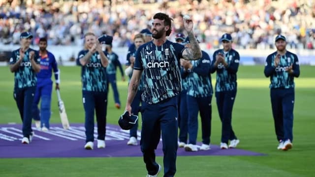 Topley creates history as England defend 246 to level series