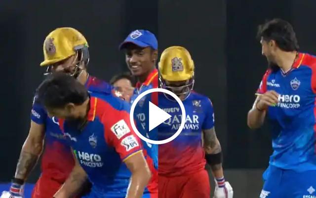 RCB vs DC : Watch Ishant Sharma's Hilarious Celebration After Talking Virat Kohli