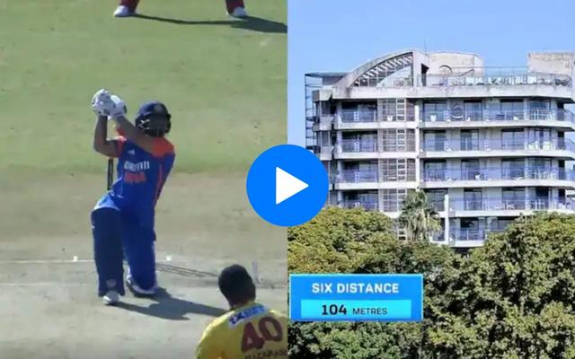 [Video] Rinku Singh Smashes a 104-Meter Six in IND vs ZIM 2nd T20I