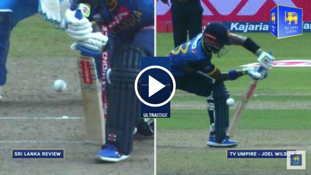[Watch] Umpiring Blunder: Kusal Mendis Given Out Despite No Contact with Ball INDvSL