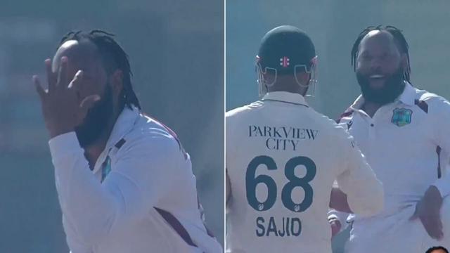 Watch : Revenge! Jomel Warrican Gives Epic Send-Off to Sajid Khan with John Cena’s 'You Can’t See Me' Gesture PAKvsWI 2025