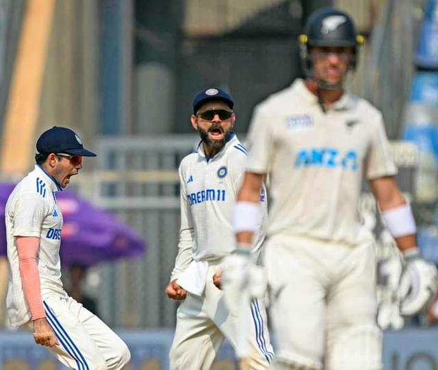 Ashwin - Jadeja spin a web to help India go on top in Mumbai Test