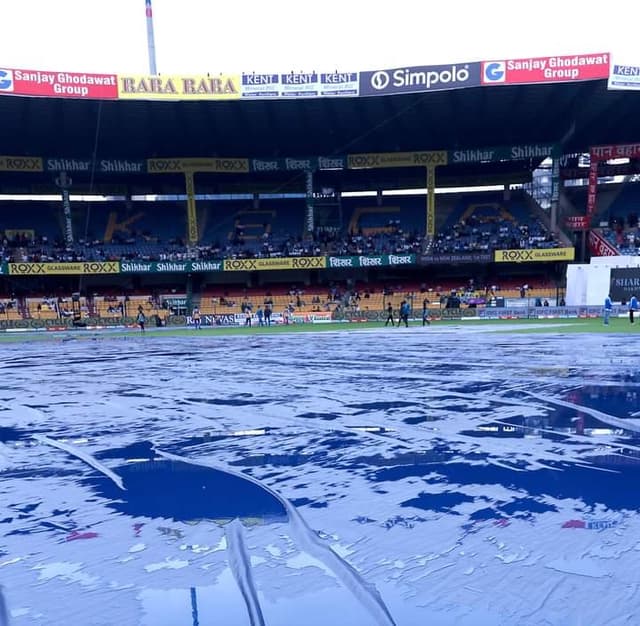 The opening day of India and New Zealand's first Test washed out due to persistent rain 