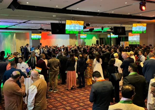 Cricket Australia and Indian consulate celebrate Independence Day with ODI World Cup trophy display