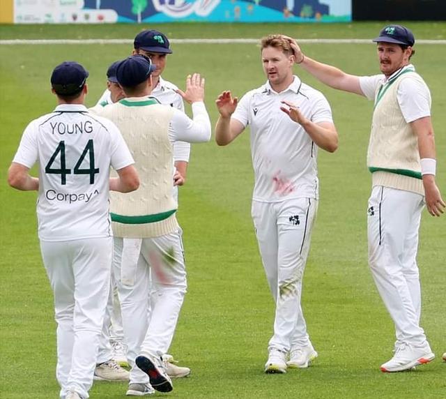 Irish pacers run riot to skittle Zimbabwe for 210 in the opening day of the one off Test 