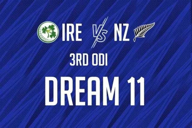 Ireland vs New Zealand 3rd ODI, Dream11 Prediction, Fantasy Cricket