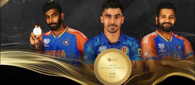 Two World Cup winners and one Afghan hero make it to the shortlist of ICC Men's player of the June