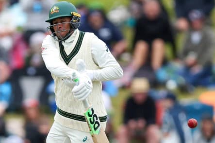 Khawaja forced to remove prohibited dove logo from his bat during NZ vs AUS Test