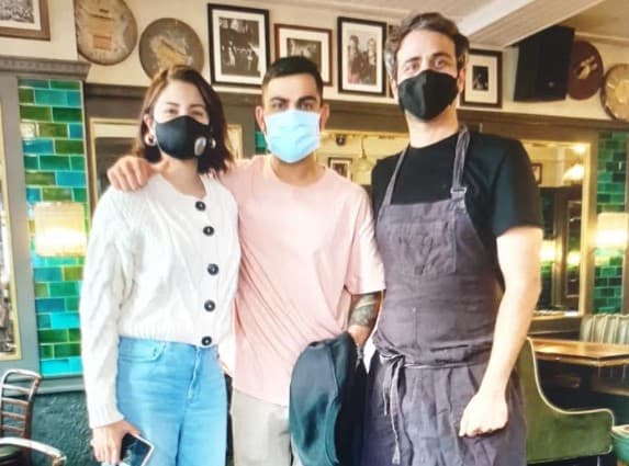 Kohli and Anushka visit vegan restaurant in London